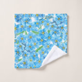 Vergeet me geen waterverf bad handdoek (Wasdoekje)