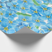 Vergeet me geen waterverf cadeaupapier (Hoek)