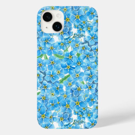 Vergeet me geen waterverf Case-Mate iPhone case (Achterkant)