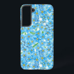 Vergeet me geen waterverf samsung galaxy hoesje<br><div class="desc">Vergeet me niet dat het patroon van de waterverf van bloemen in Photoshop gemaakt is.</div>