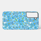 Vergeet me geen waterverf samsung galaxy hoesje (Achterkant horizontaal)