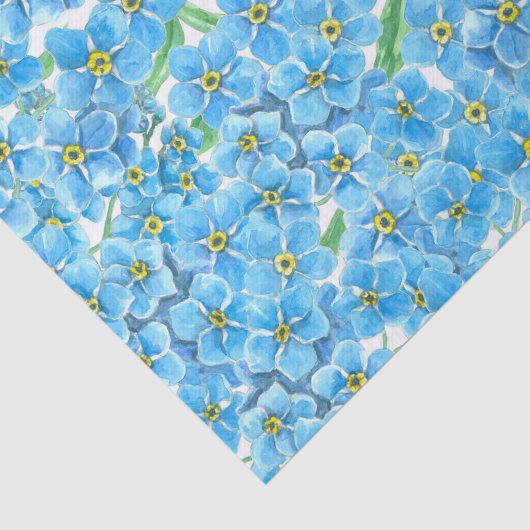 Vergeet me geen waterverf tissuepapier (Detail)