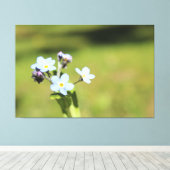 Vergeet me knoop blauw en groen print (Insitu (Houten vloer))