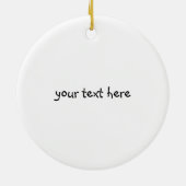 Vergeet me Knot - Black Labrador Keramisch Ornament (Achterkant)