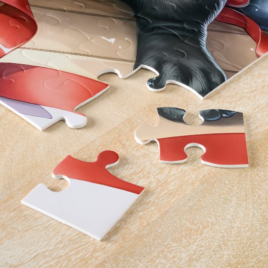 Vergeet me Knot - Black Labrador Legpuzzel (Zijkant)