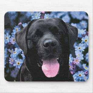 Vergeet me Knot - Black Labrador Muismat