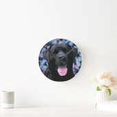 Vergeet me Knot - Black Labrador Ronde Klok (Huis)