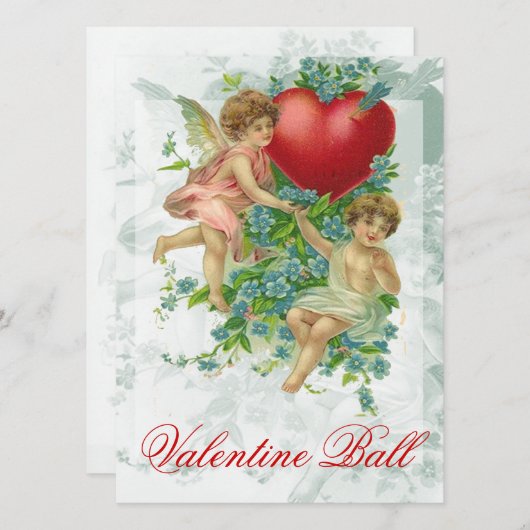 Vergeet me knot Valentijn Kaart (Voorkant / Achterkant)