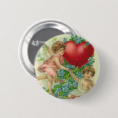 Vergeet me knot Valentijn Ronde Button 5,7 Cm (Voorkant /achterkant)