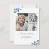 Vergeet me niet 3 Foto-herinneringen van Love Fune Bedankkaart (Voorkant)