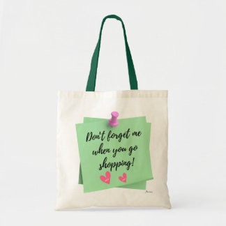 Vergeet me niet als je gaat winkelen! tote bag