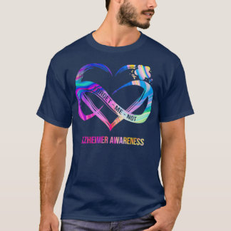 Vergeet me niet Alzheimer Awareness Heart Flower T-shirt