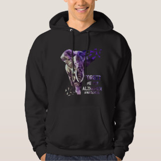 Vergeet me niet Alzheimer-bewustzijn Hoodie