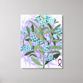 Vergeet me niet - Alzheimer's Awareness Canvas Afdruk (Voorkant)