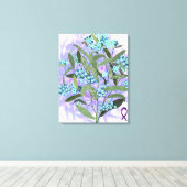 Vergeet me niet - Alzheimer's Awareness Canvas Afdruk (Insitu (Houten vloer))