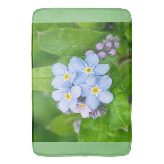 Vergeet me niet, badmat (Voorkant Verticaal)