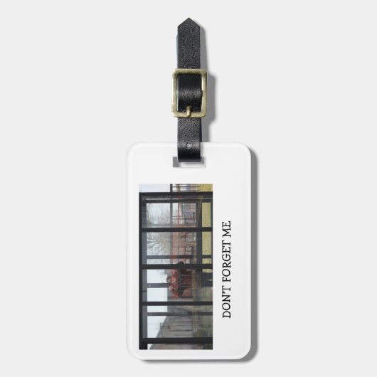 Vergeet me niet bagagelabel (Voorkant verticaal)