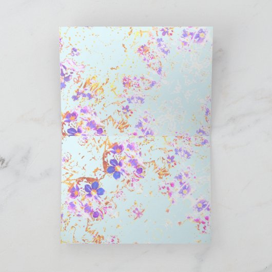 Vergeet me niet "Beggar Style"-Kaart Kaart (Binnen)