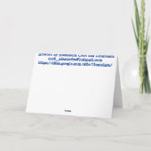 Vergeet me niet "Beggar Style"-Kaart Kaart (Achterkant)