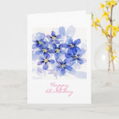 Vergeet-me-niet-Birthday-kaart Kaart (Gele Bloem)