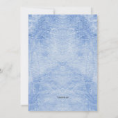 Vergeet me niet  Birthday Party Kaart (Achterkant)