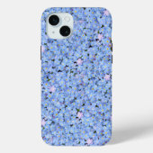 Vergeet me niet blauw Floral iPhone / iPad hoesje (Achterkant)