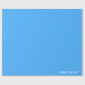 Vergeet-me-niet blauwe kleurennaam cadeaupapier (Vlak)