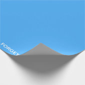 Vergeet-me-niet blauwe kleurennaam cadeaupapier (Hoek)