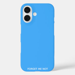 Vergeet-me-niet blauwe kleurennaam iPhone 16 hoesje