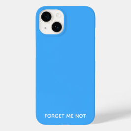 Vergeet-me-niet blauwe kleurennaam Case-Mate iPhone 14 hoesje