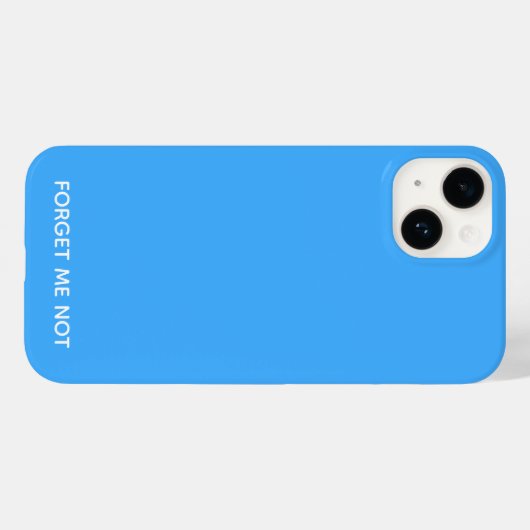 Vergeet-me-niet blauwe kleurennaam Case-Mate iPhone case (Achterkant (horizontaal))