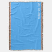 Vergeet-me-niet blauwe kleurennaam deken (Voorkant Verticaal)