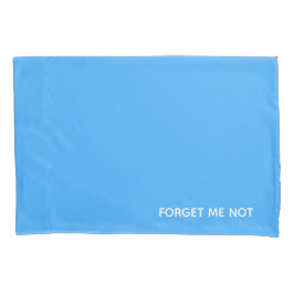 Vergeet-me-niet blauwe kleurennaam kussensloop