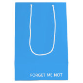 Vergeet-me-niet blauwe kleurennaam medium cadeauzakje (Achterkant)