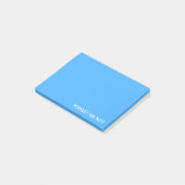 Vergeet-me-niet blauwe kleurennaam post-it® notes (Schuin)