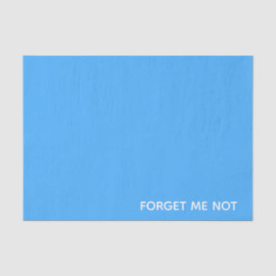 Vergeet-me-niet blauwe kleurennaam tissuepapier