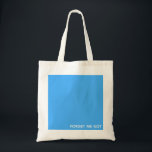 Vergeet-me-niet blauwe kleurennaam tote bag<br><div class="desc">Vergeet-me-niet blauwe kleurennaam</div>