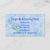 Vergeet me niet blauwe tuinventilator visitekaartje (Voorkant)