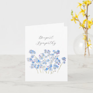 Vergeet me niet bloem Denken Van U Sympathie Kaart