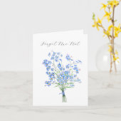 Vergeet me niet bloem Denken Van U Sympathie Kaart (Gele Bloem)