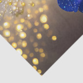 Vergeet me-niet bloem met gouden accenten tissuepapier (Detail)