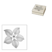 Vergeet me niet bloem rubberen stempel (Gestempeld)