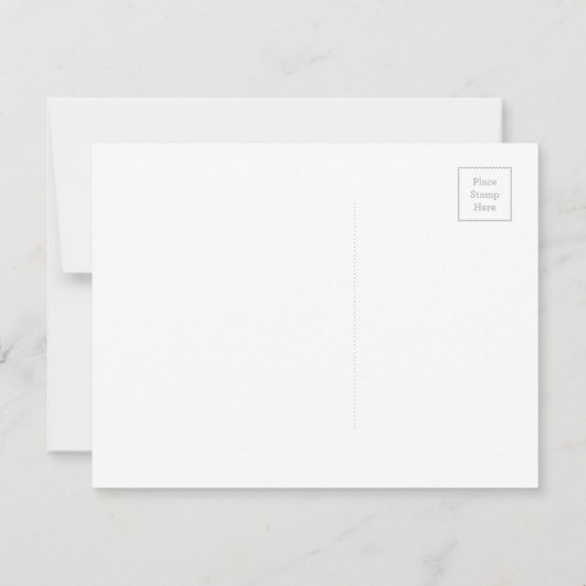 Vergeet me niet bloem Waterverf Blauw Bloemen Rust (Achterkant)