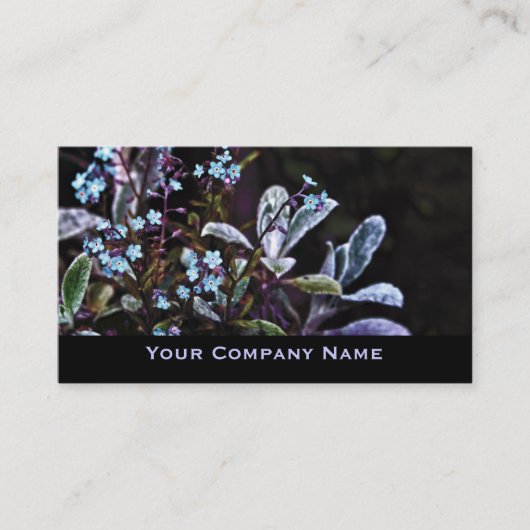 Vergeet me niet bloemen Aangepaste Visitekaartjes (Voorkant)