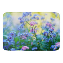 Vergeet-me-niet bloemen badmat