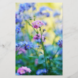 Vergeet-me-niet bloemen briefpapier
