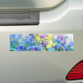 Vergeet-me-niet bloemen bumpersticker (Op auto)