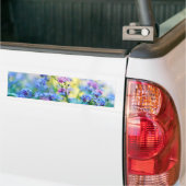 Vergeet-me-niet bloemen bumpersticker (Op Truck)
