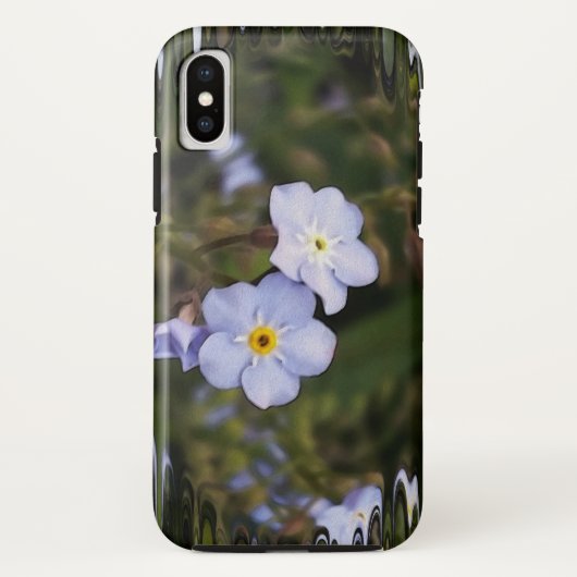 Vergeet me niet bloemen Case-Mate iPhone case (Achterkant)