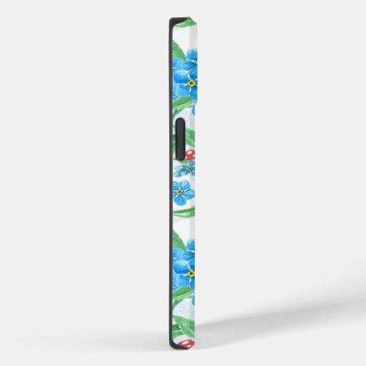 Vergeet me niet bloemen en ladybugs Case-Mate iPhone case (Achterkant / Rechts)